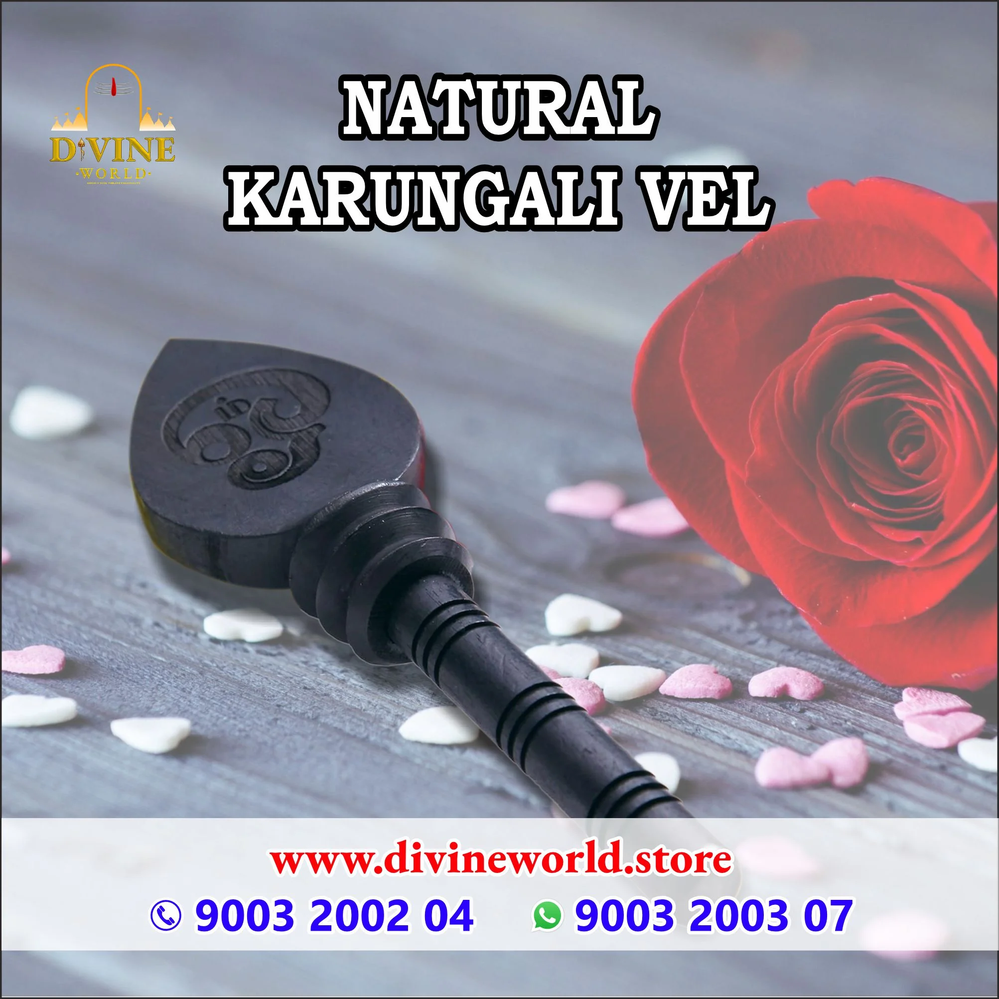 Natural Karungali Vel Stick