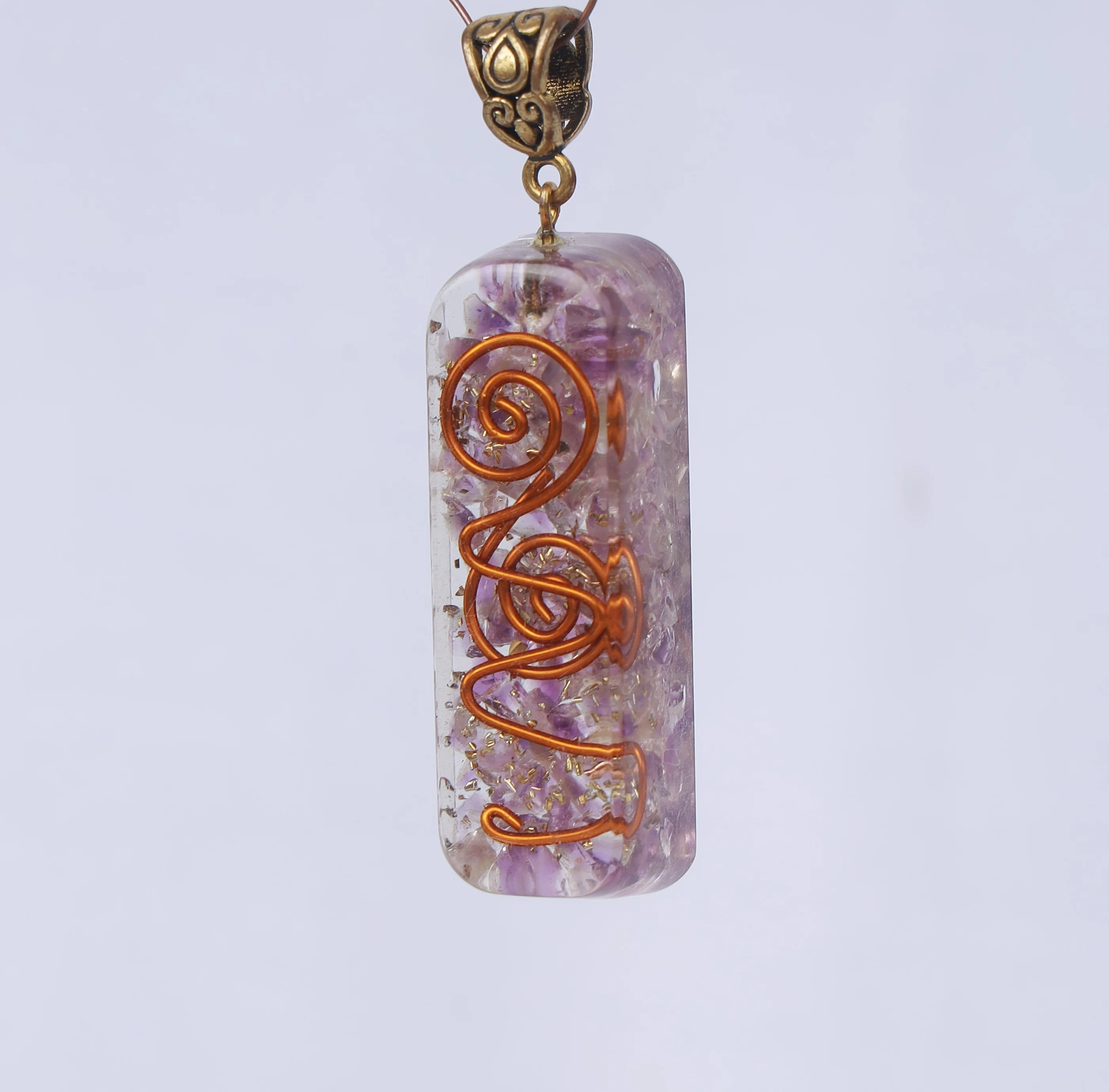 Amethyst Orgone Pendant