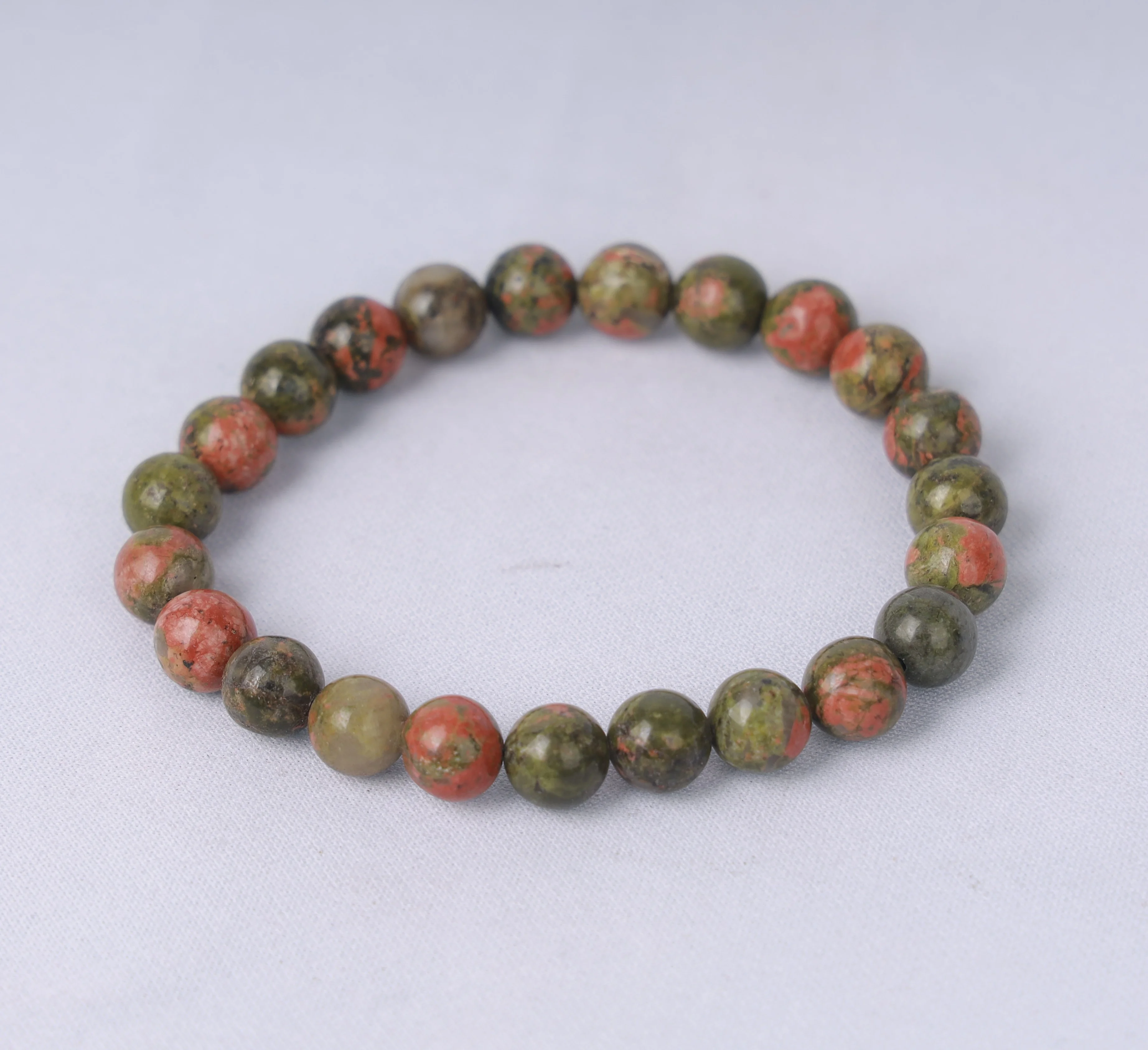 Natural Unakite Crystal Bracelet