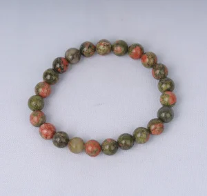 Natural Unakite Crystal Bracelet