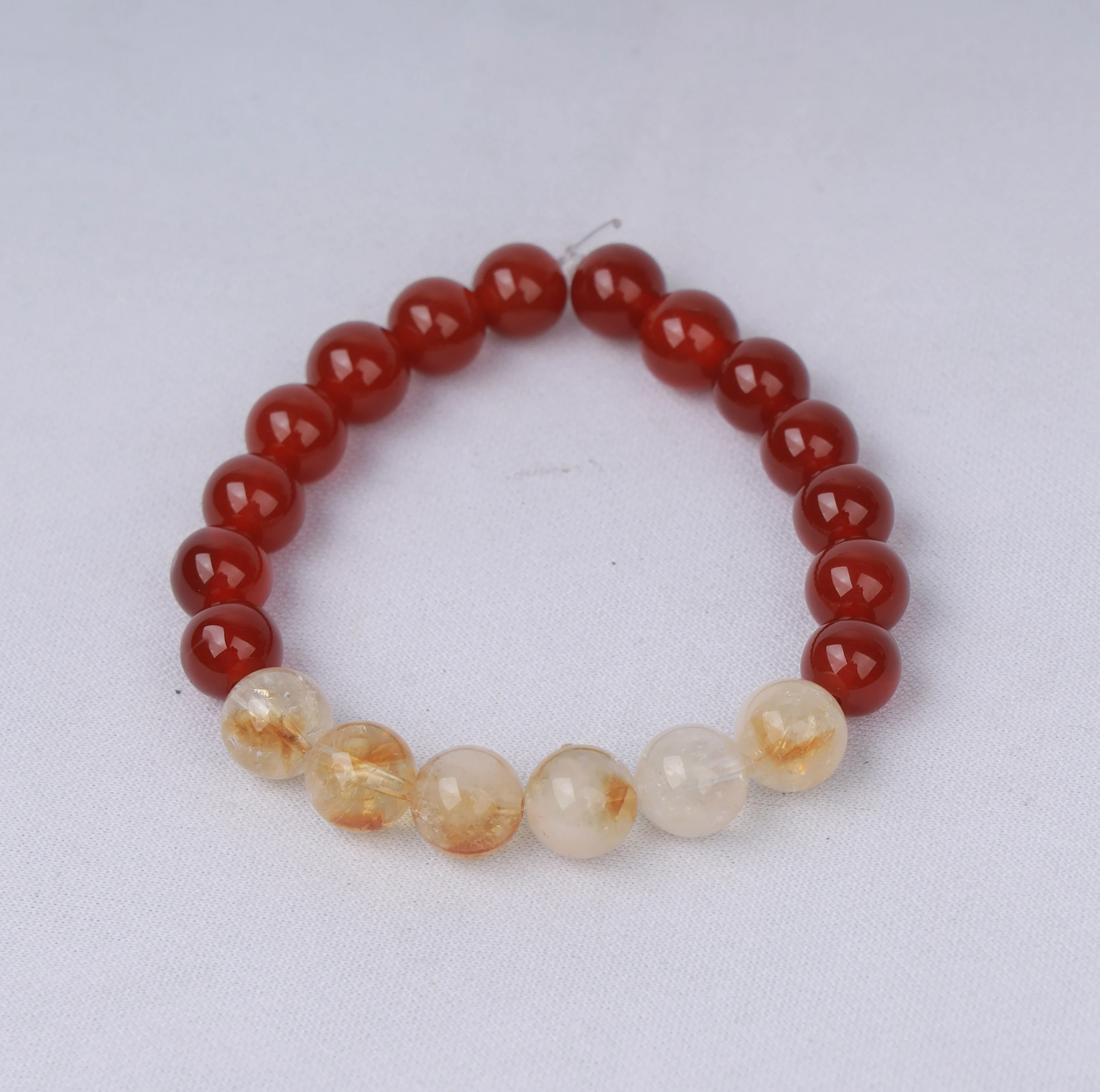 Citrine and Carnelian Bracelet