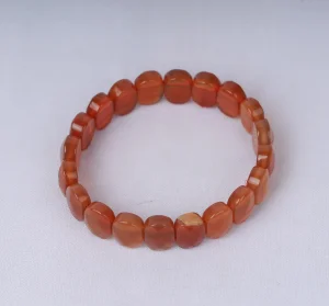 Carnelian Oval Faceted Bracelet