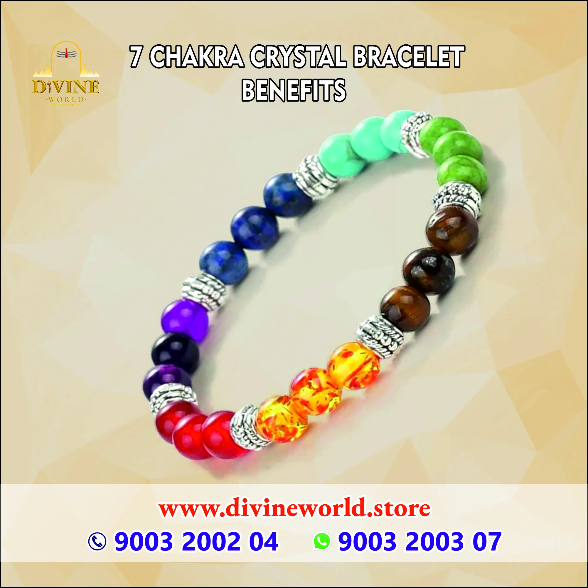 7 CHAKRA CRYSTAL BRACELET  BENEFITS