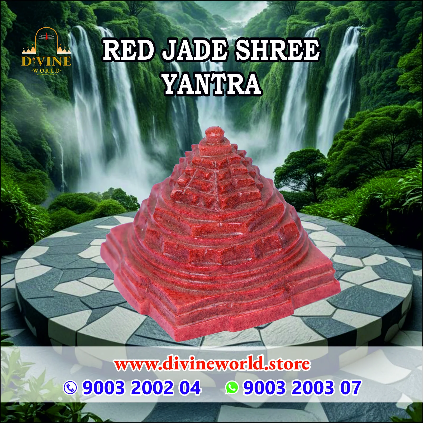 Red Jade Shree Yantra