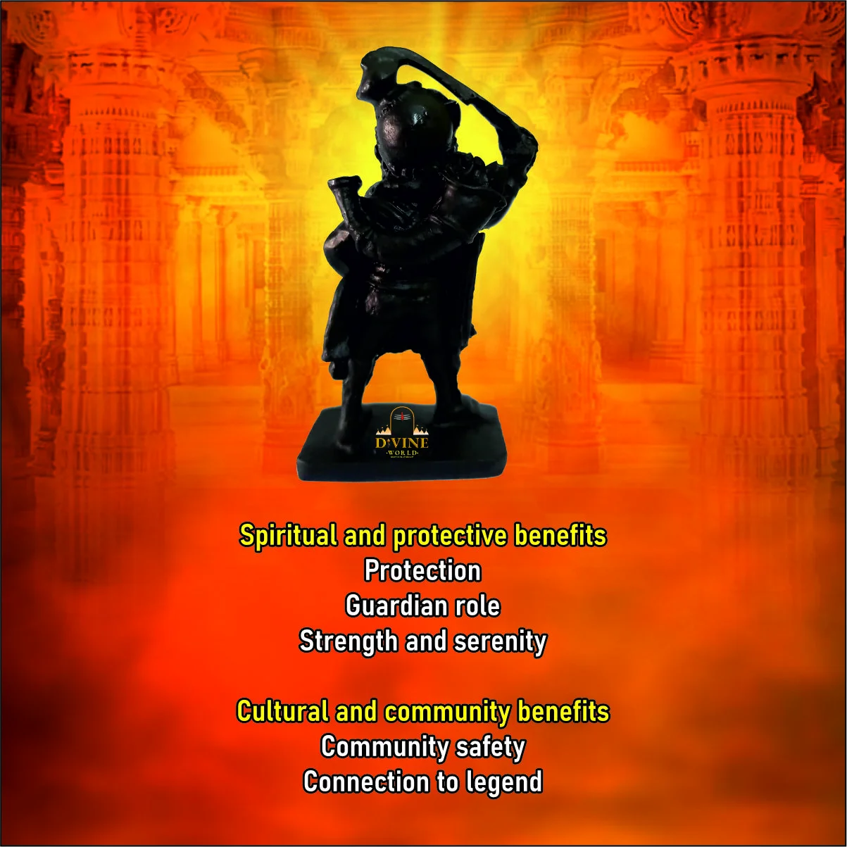 Black Madurai Veeran Statue