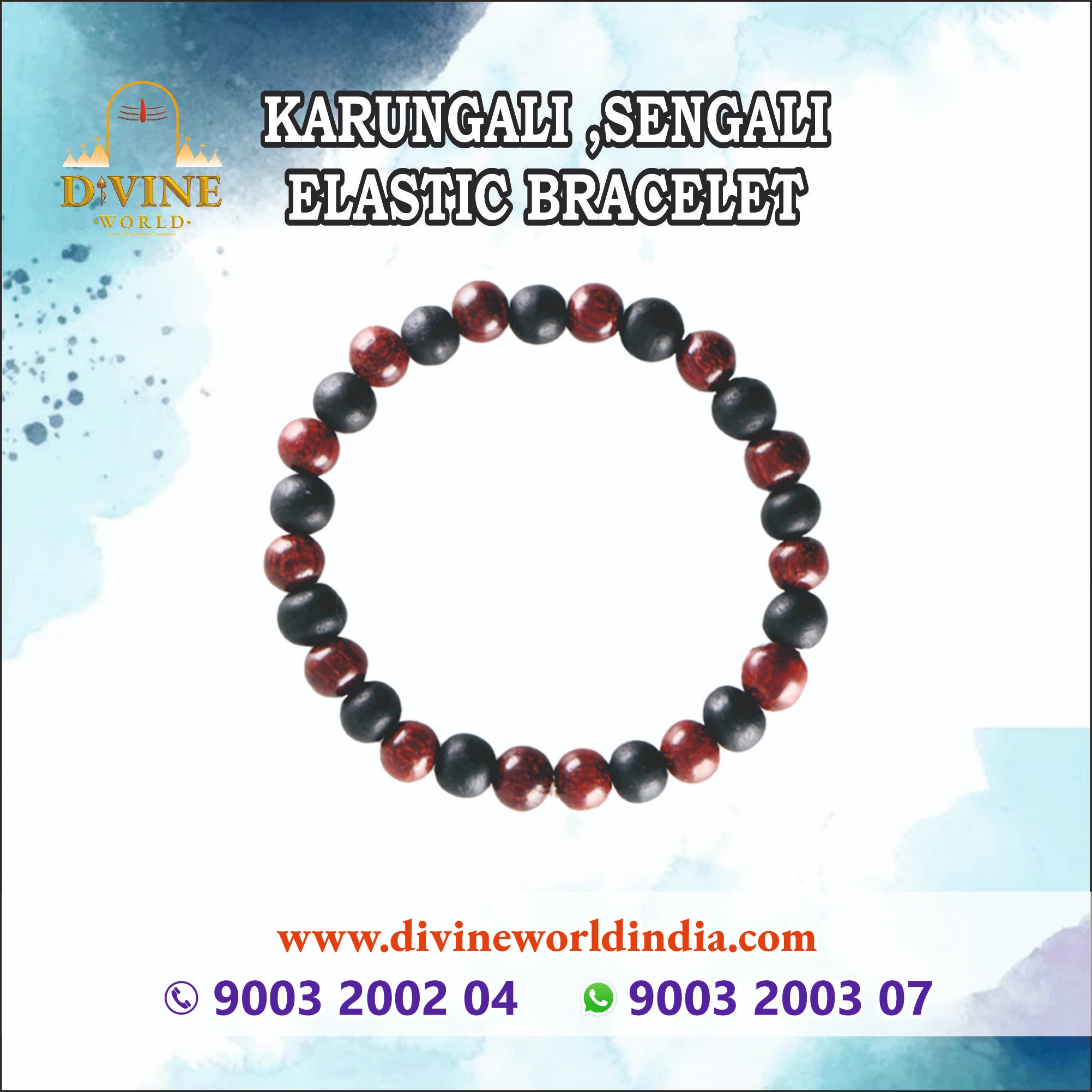 KARUNGALI ,SENGALI ELASTIC BRACELET