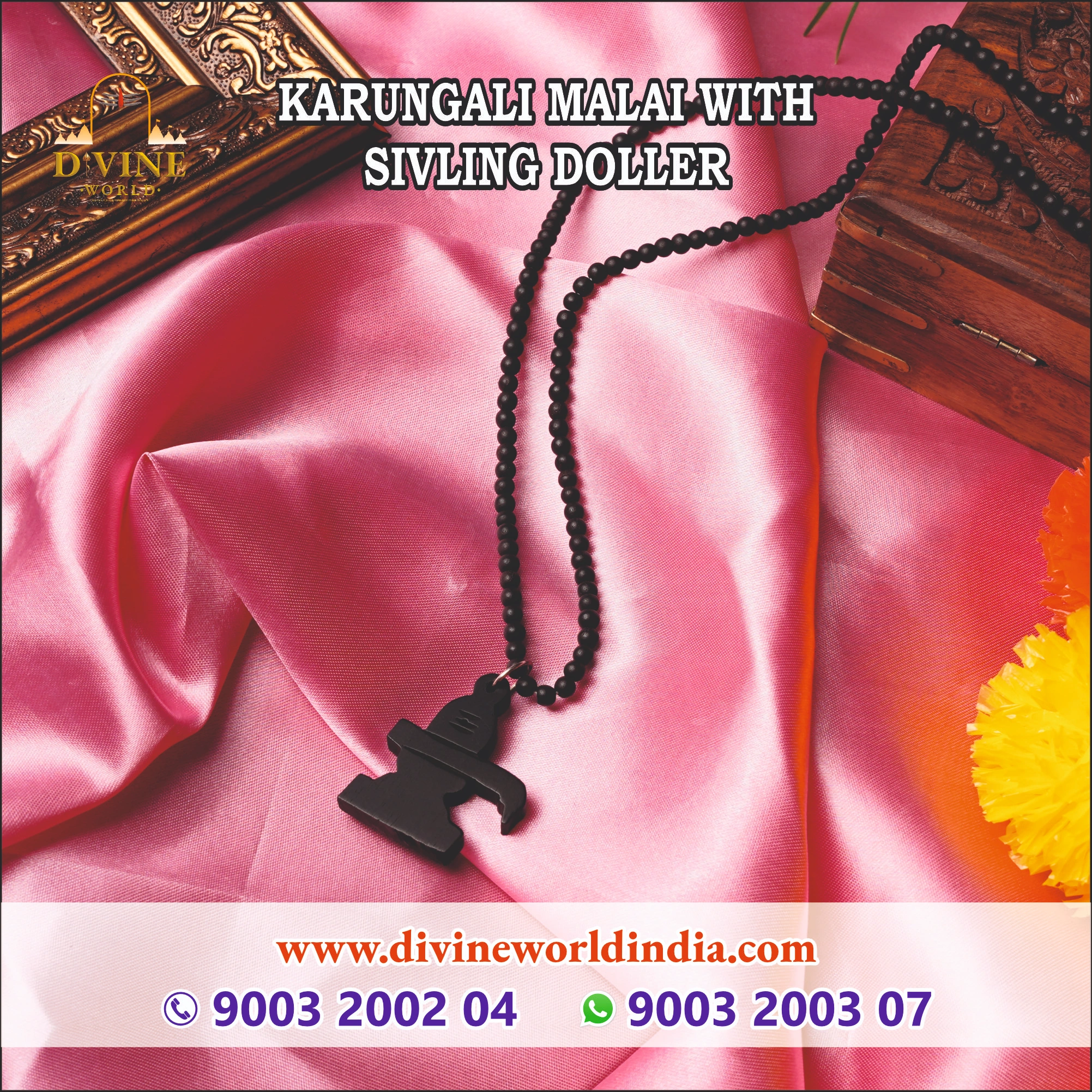 KARUNGALI MALAI 4 MM WITH SIVLING DOLLER