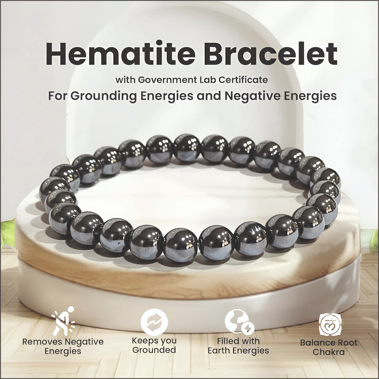Natural  Hematite  Bracelet