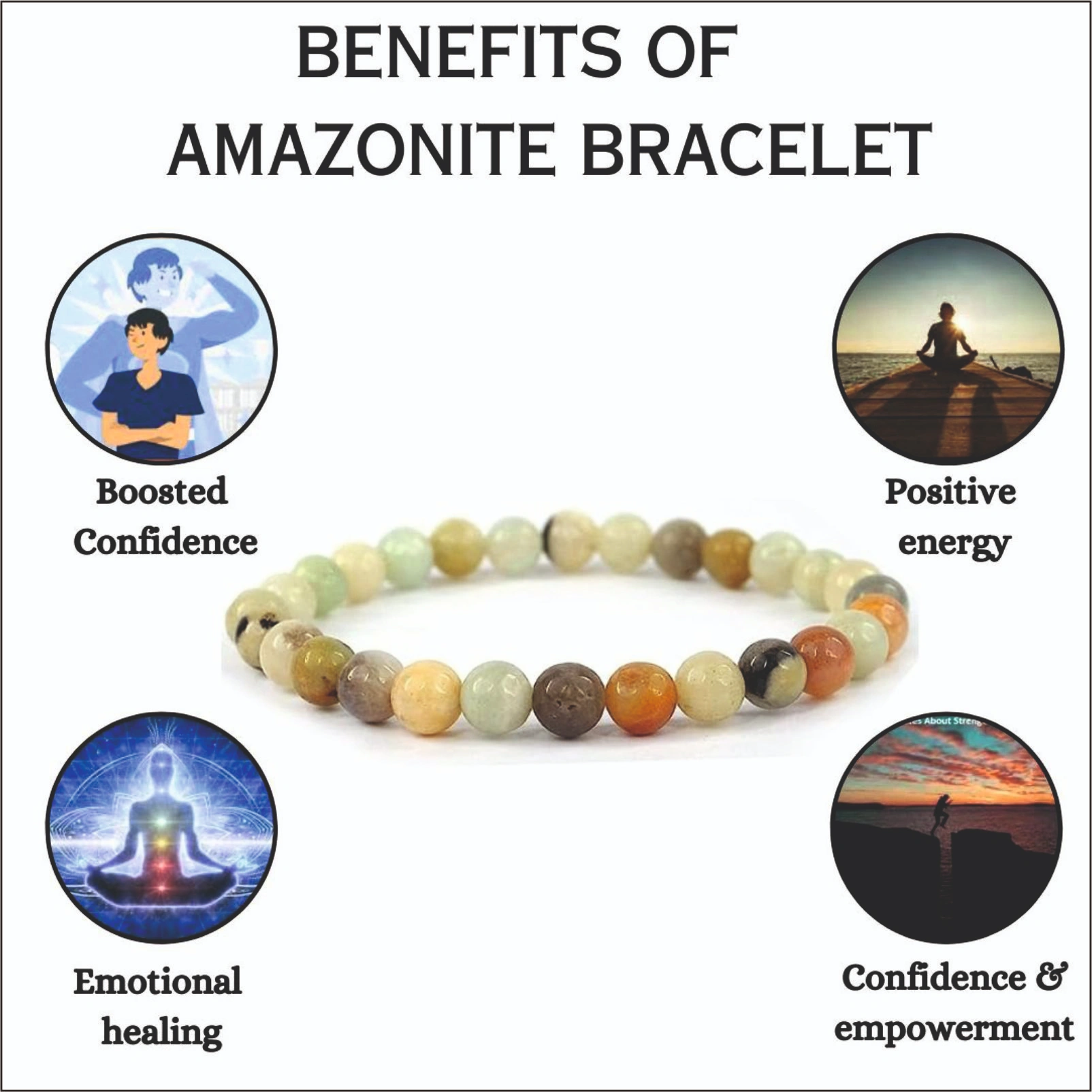 Natural Amazonite  Bracelet