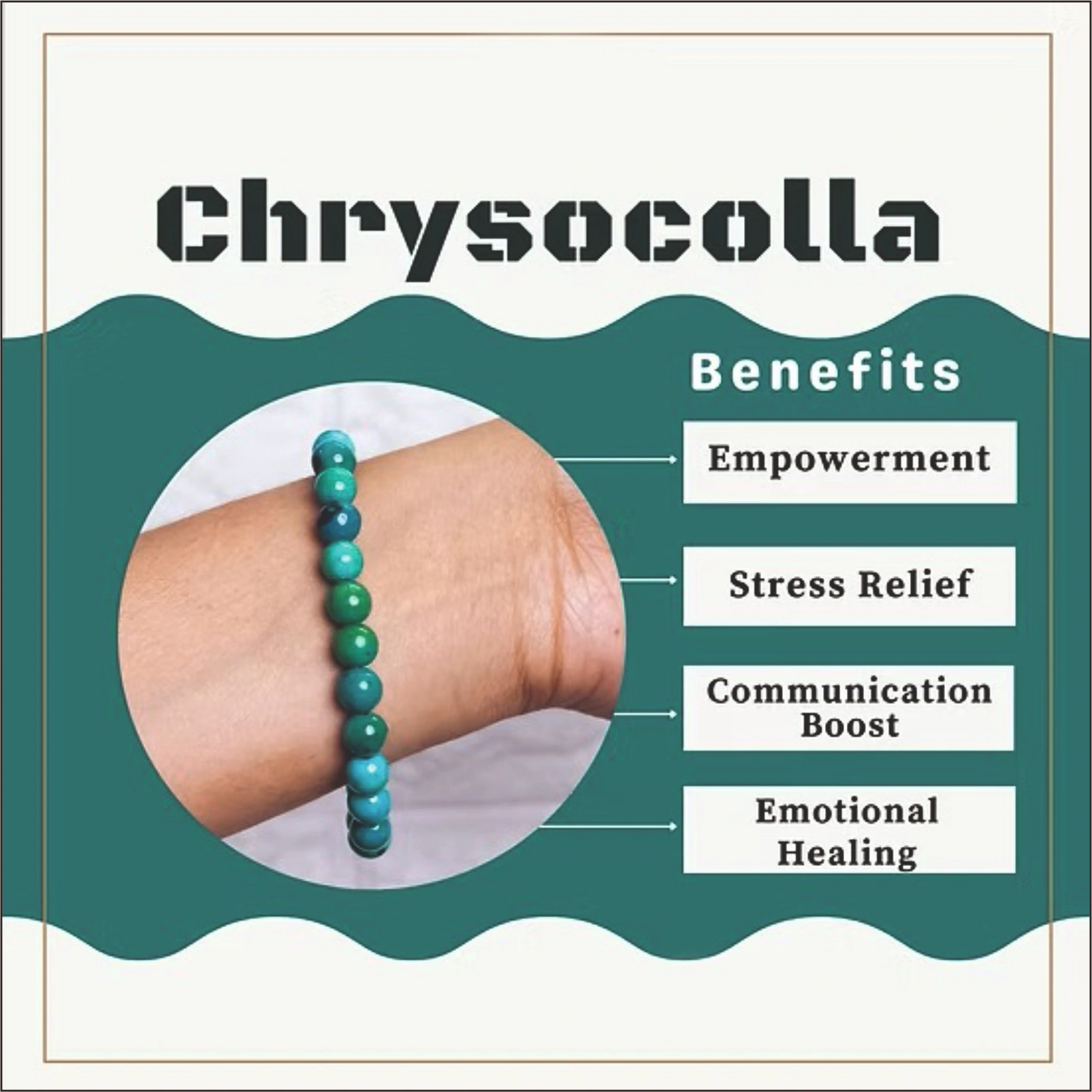 Natural Chrysocolla Bracelet