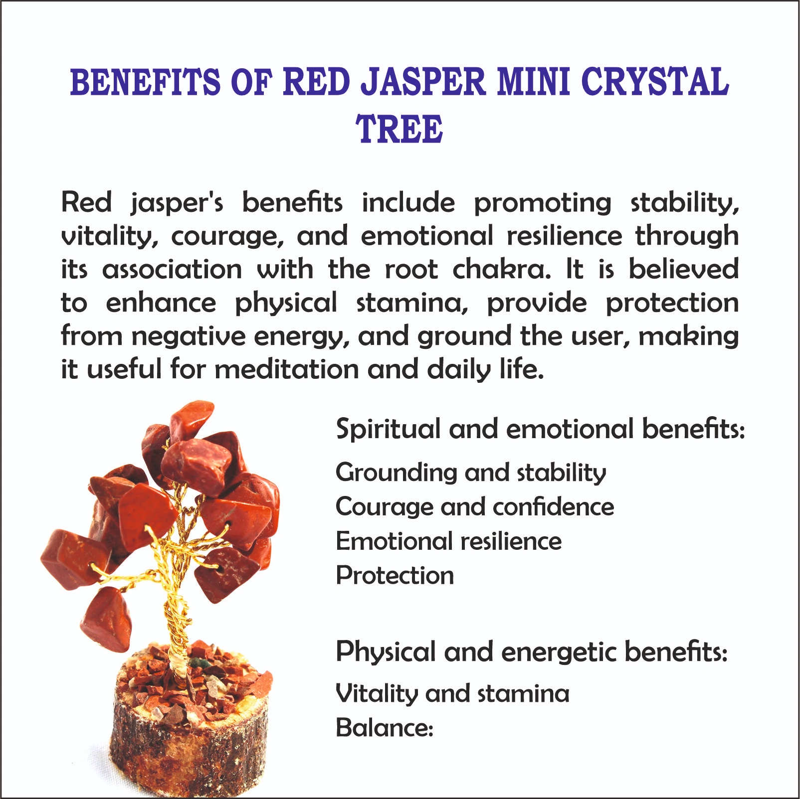 Red Jasper Mini Crystal Tree