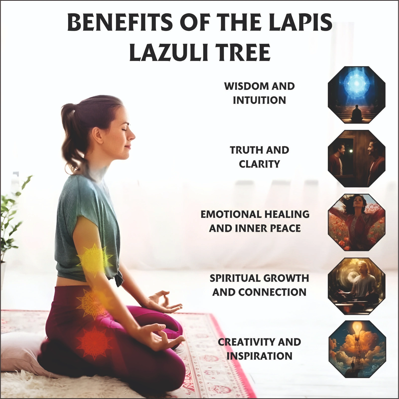 Natural Lapis Lazuli Mini Crystal Tree