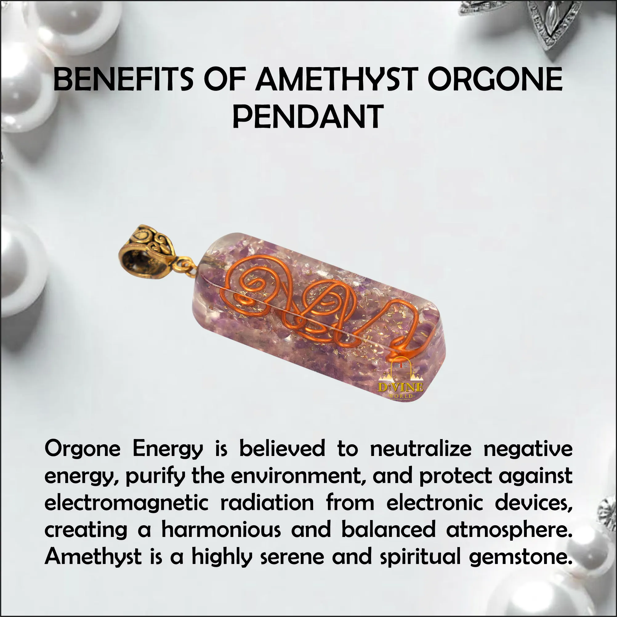 Amethyst Orgone Pendant