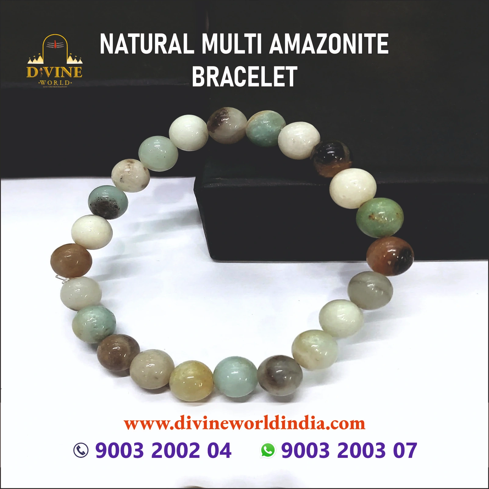 NATURAL MULTI AMAZONITE BRACELET