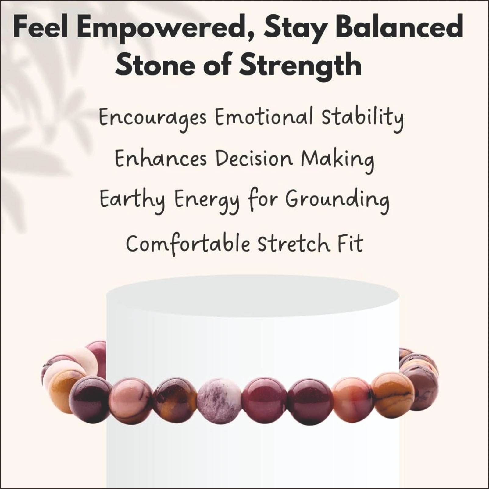 Natural Mookaite Jasper Crystal Bracelet