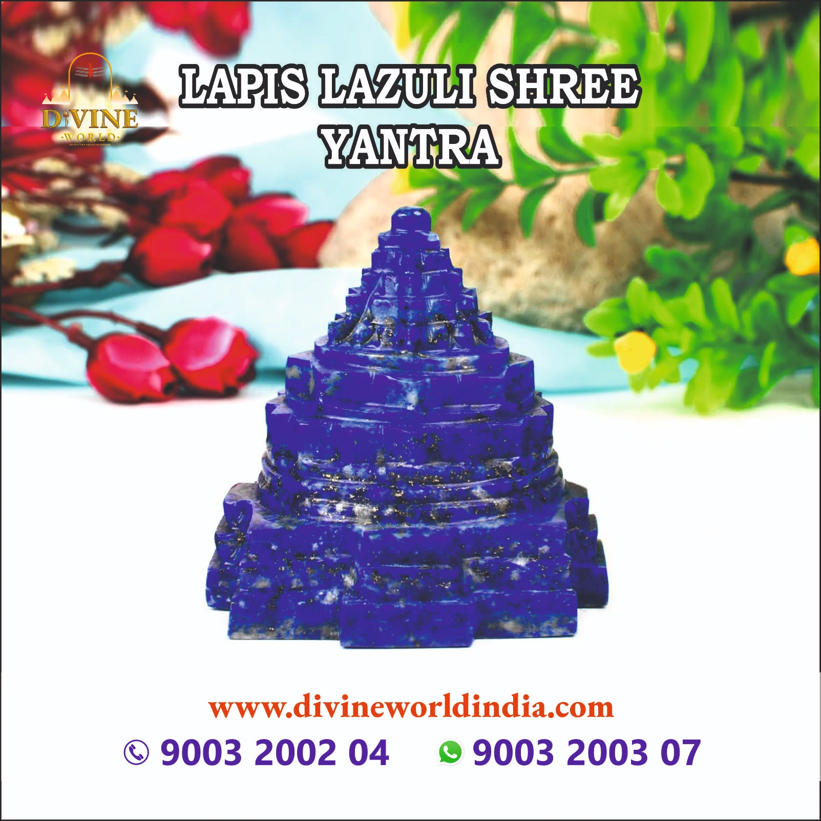 Lapis Lazuli Shree Yantra