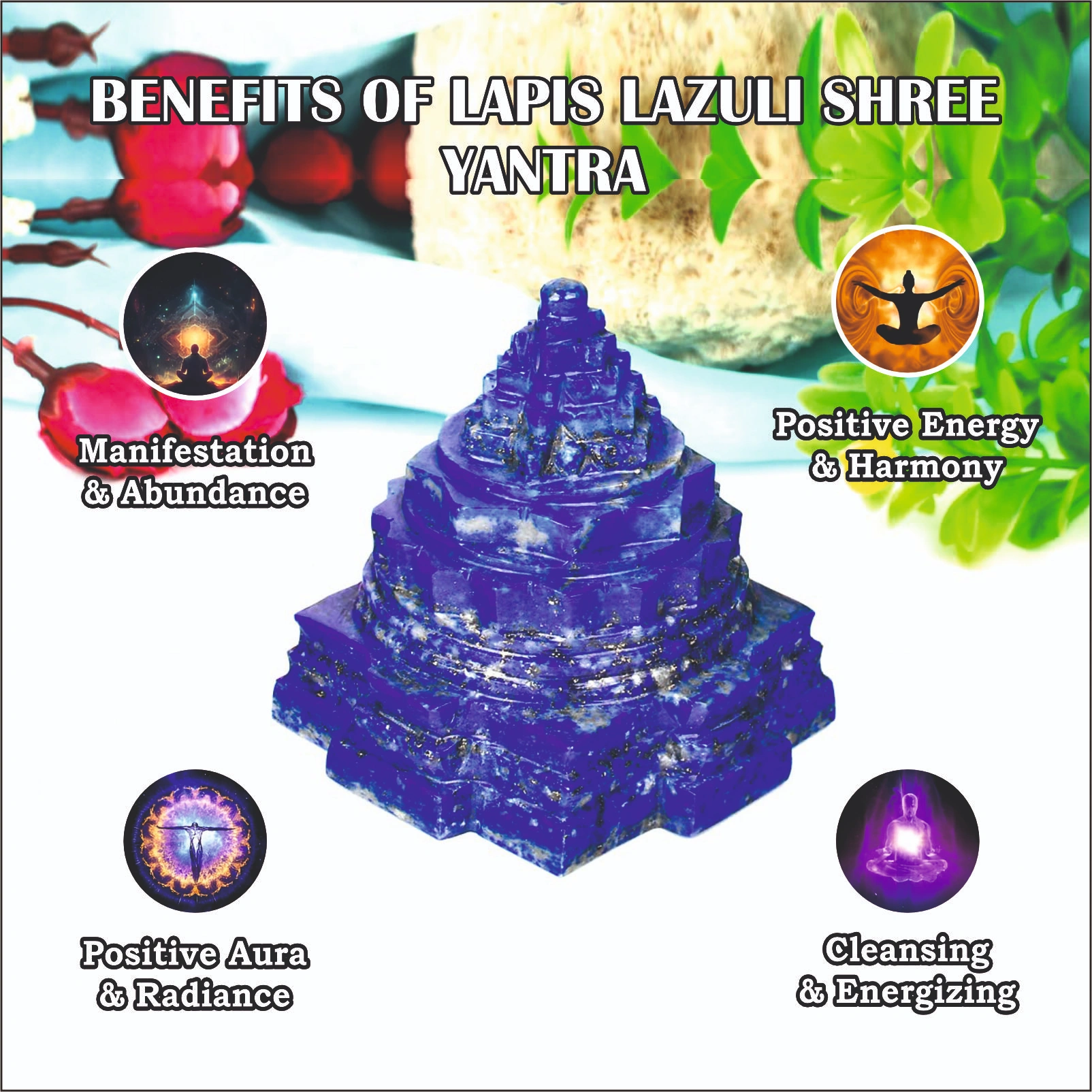 Lapis Lazuli Shree Yantra