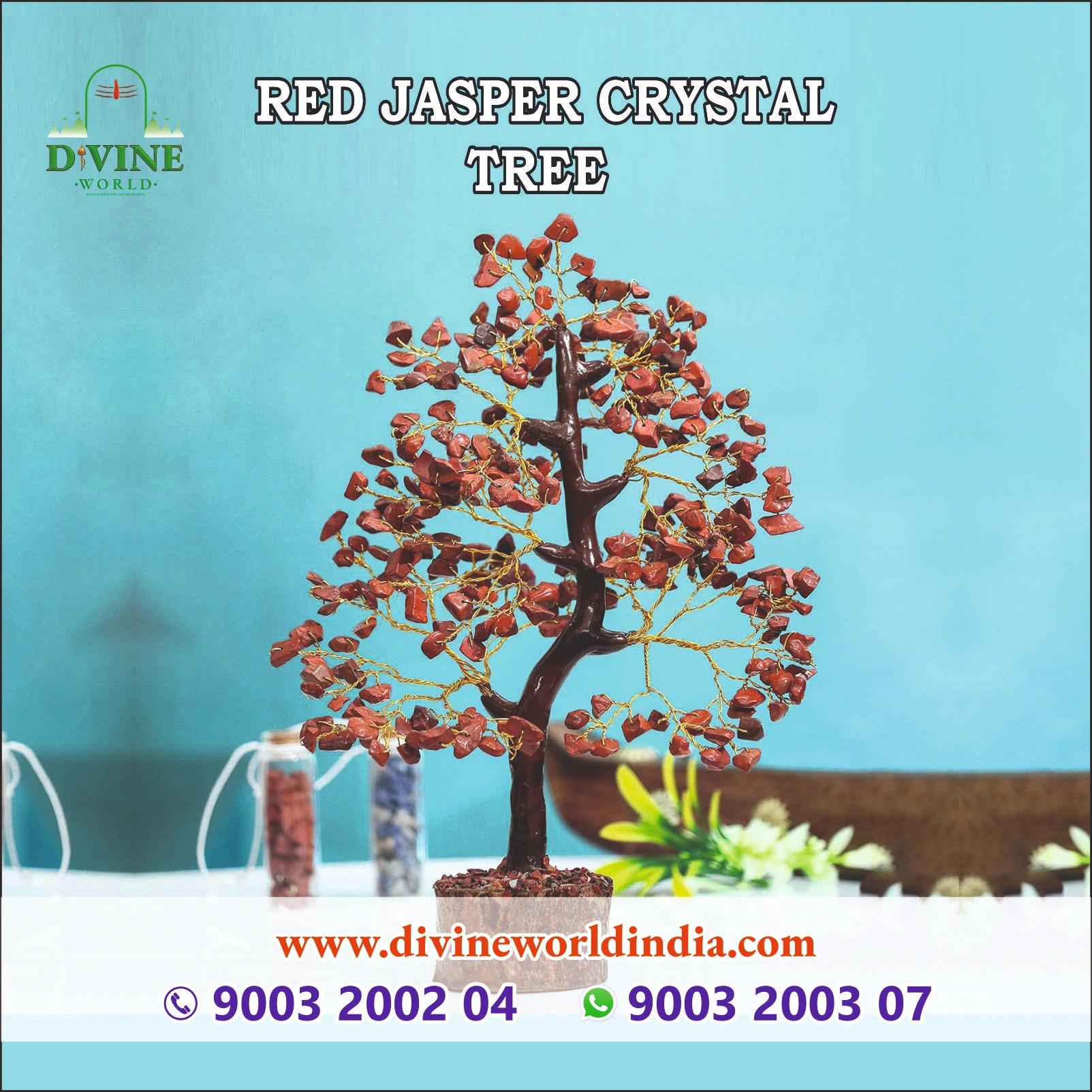 RED JASPER CRYSTAL TREE