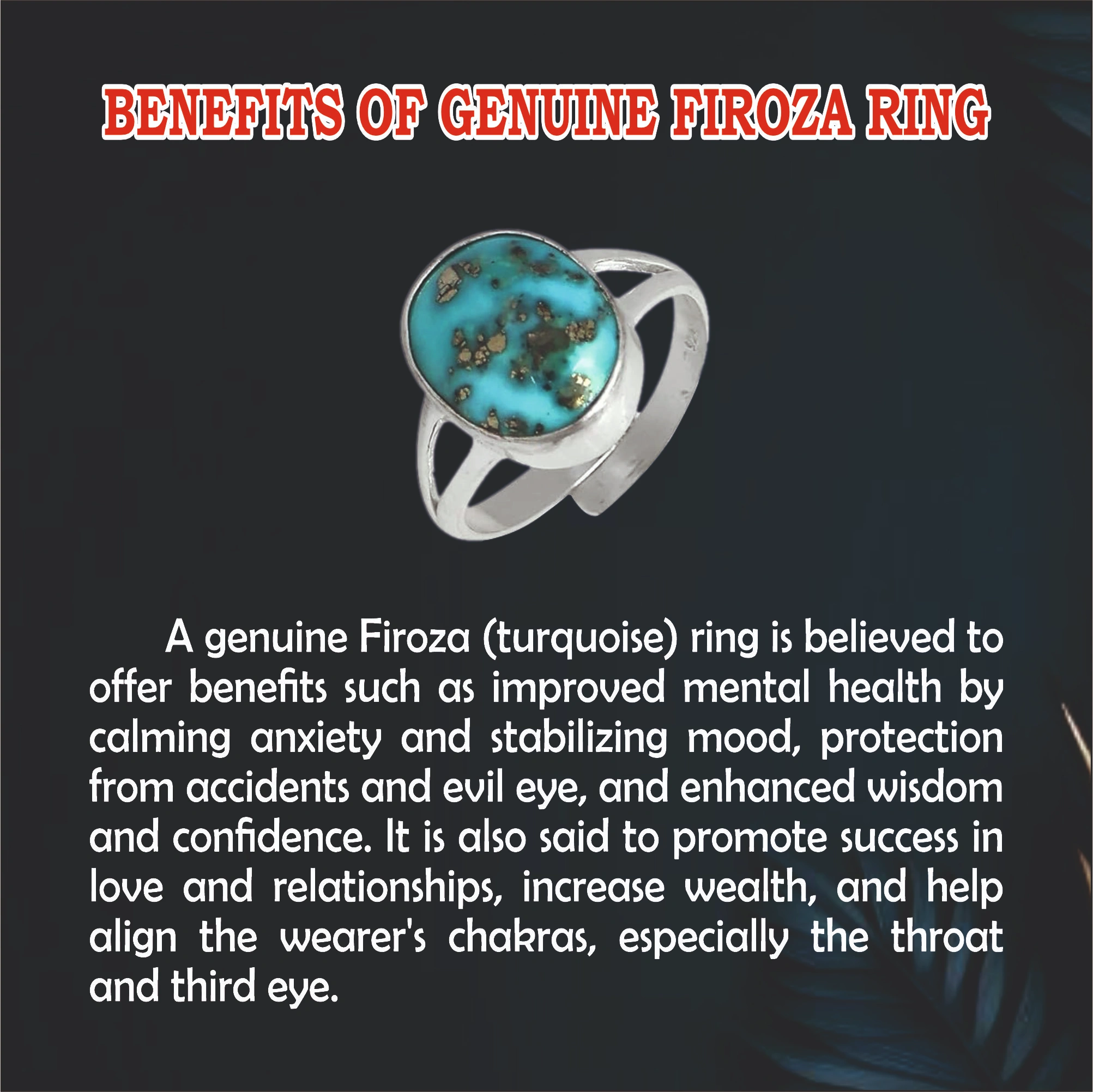 GENUINE FIROZA RING