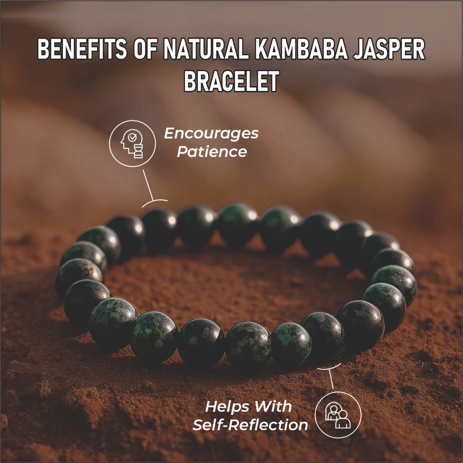 Natural Kambaba Jasper Bracelet
