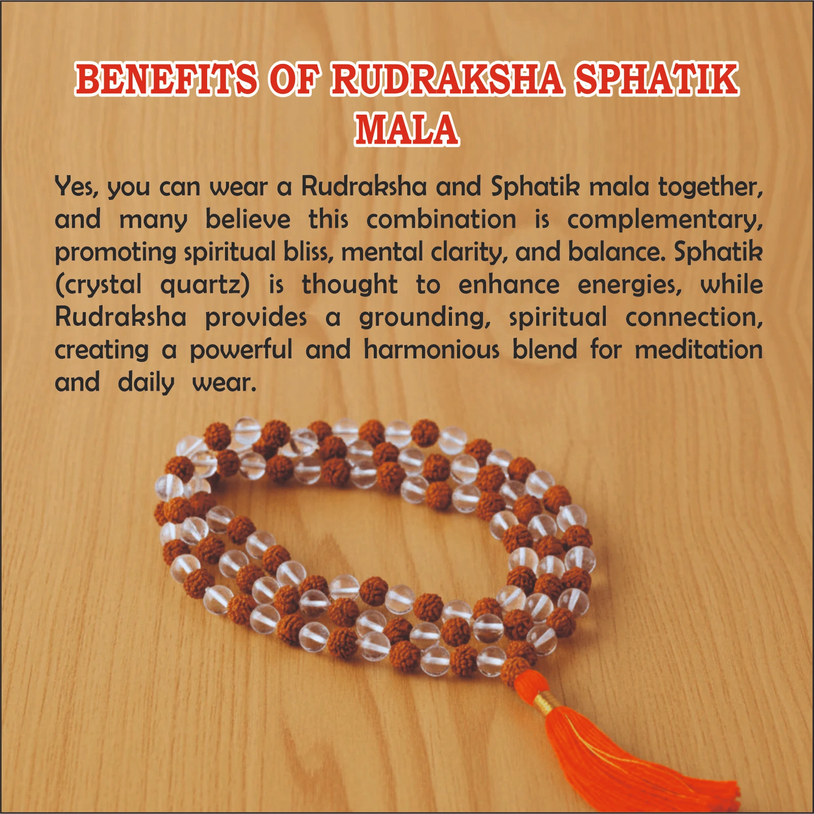 Rudraksha Sphatik Mala