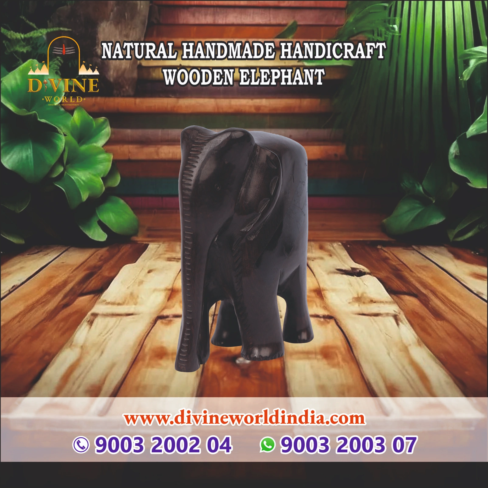 Handmade Handicraft Wooden Elephant