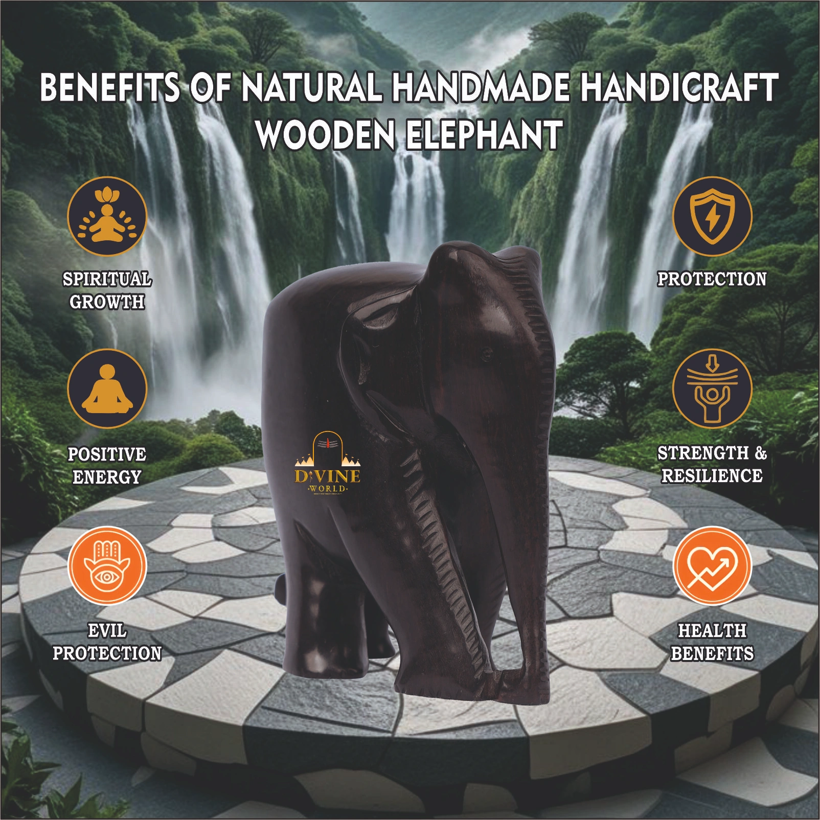 Handmade Handicraft Wooden Elephant