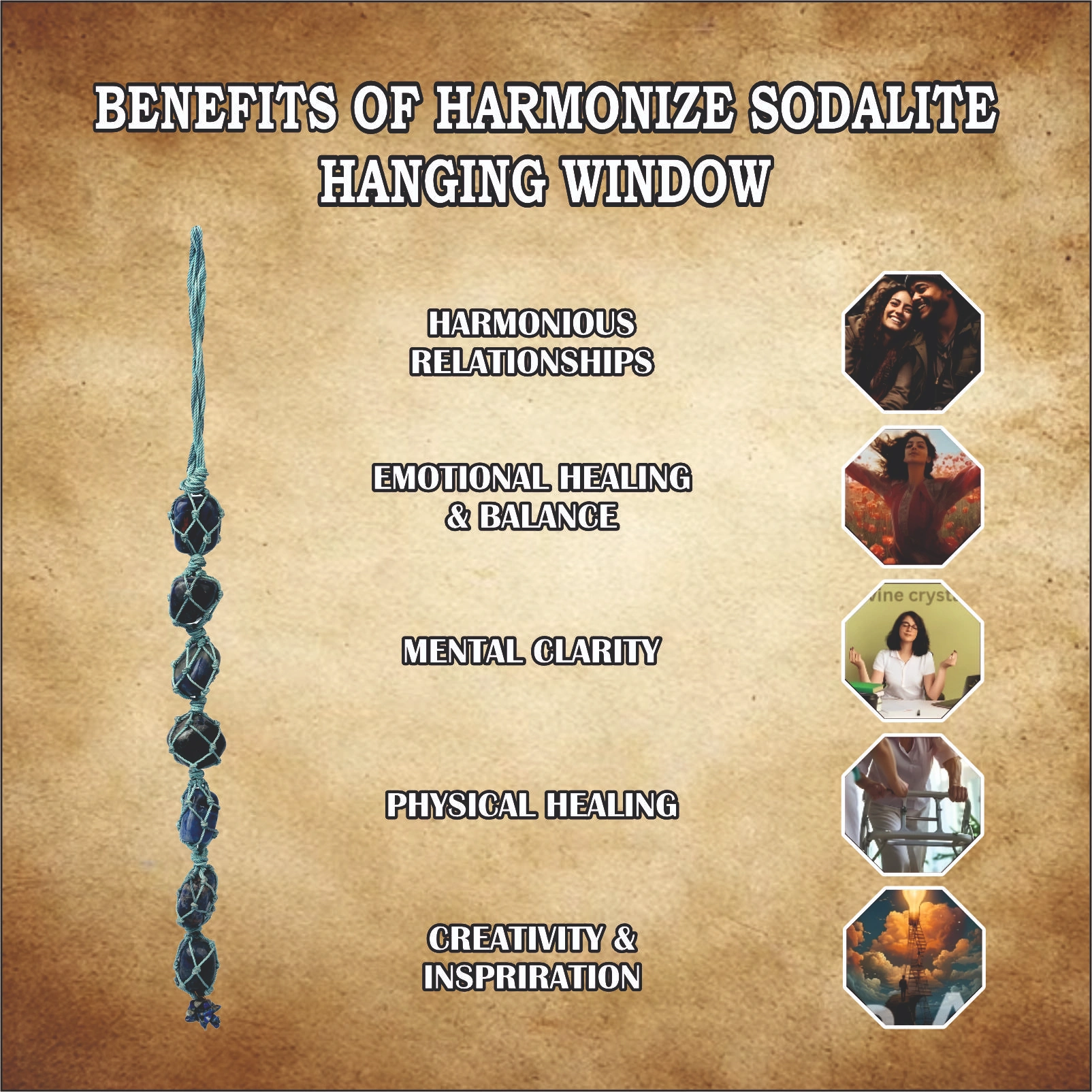 HARMONIZE SODALITE HANGING WINDOW 
