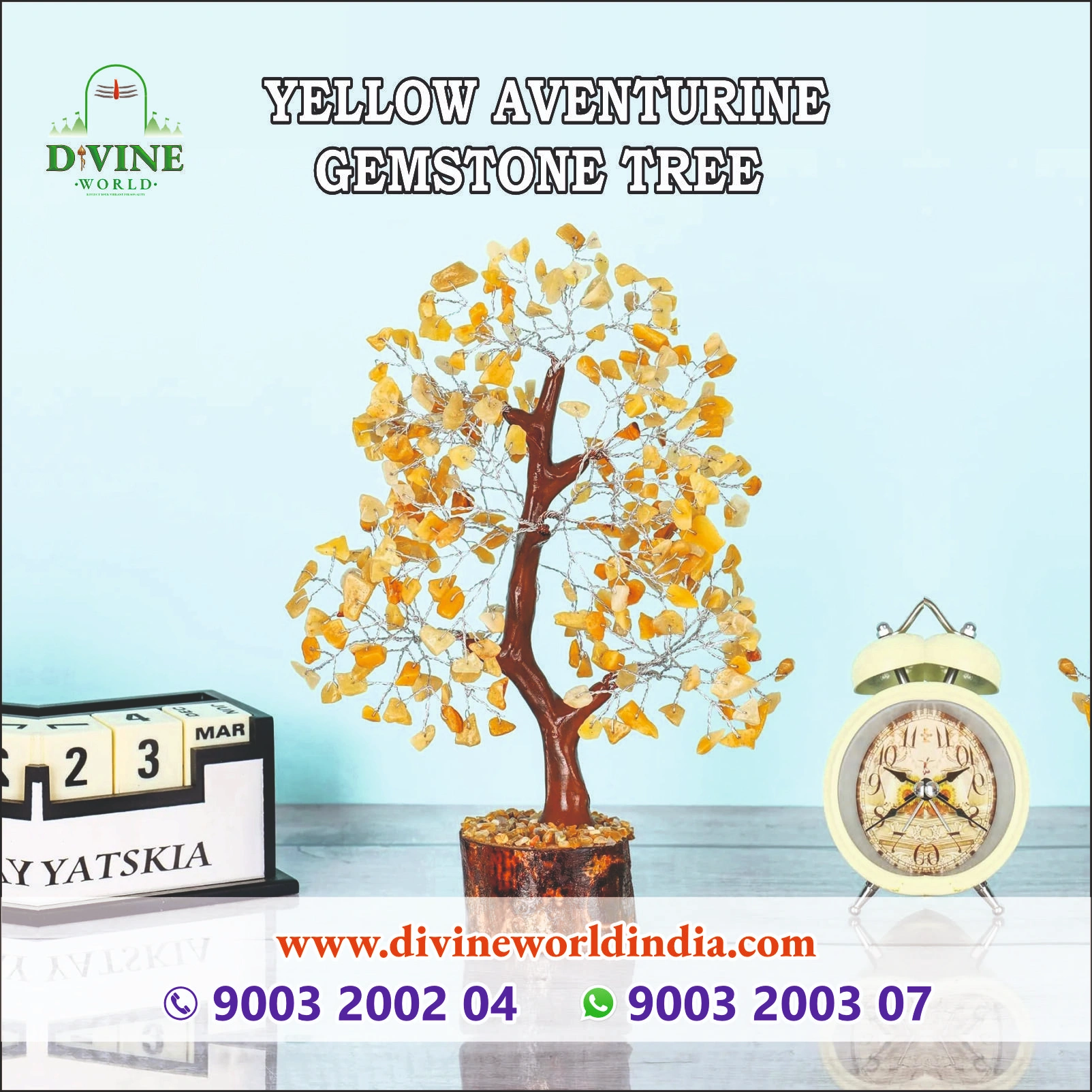 Yellow Aventurine Gemstone Tree 