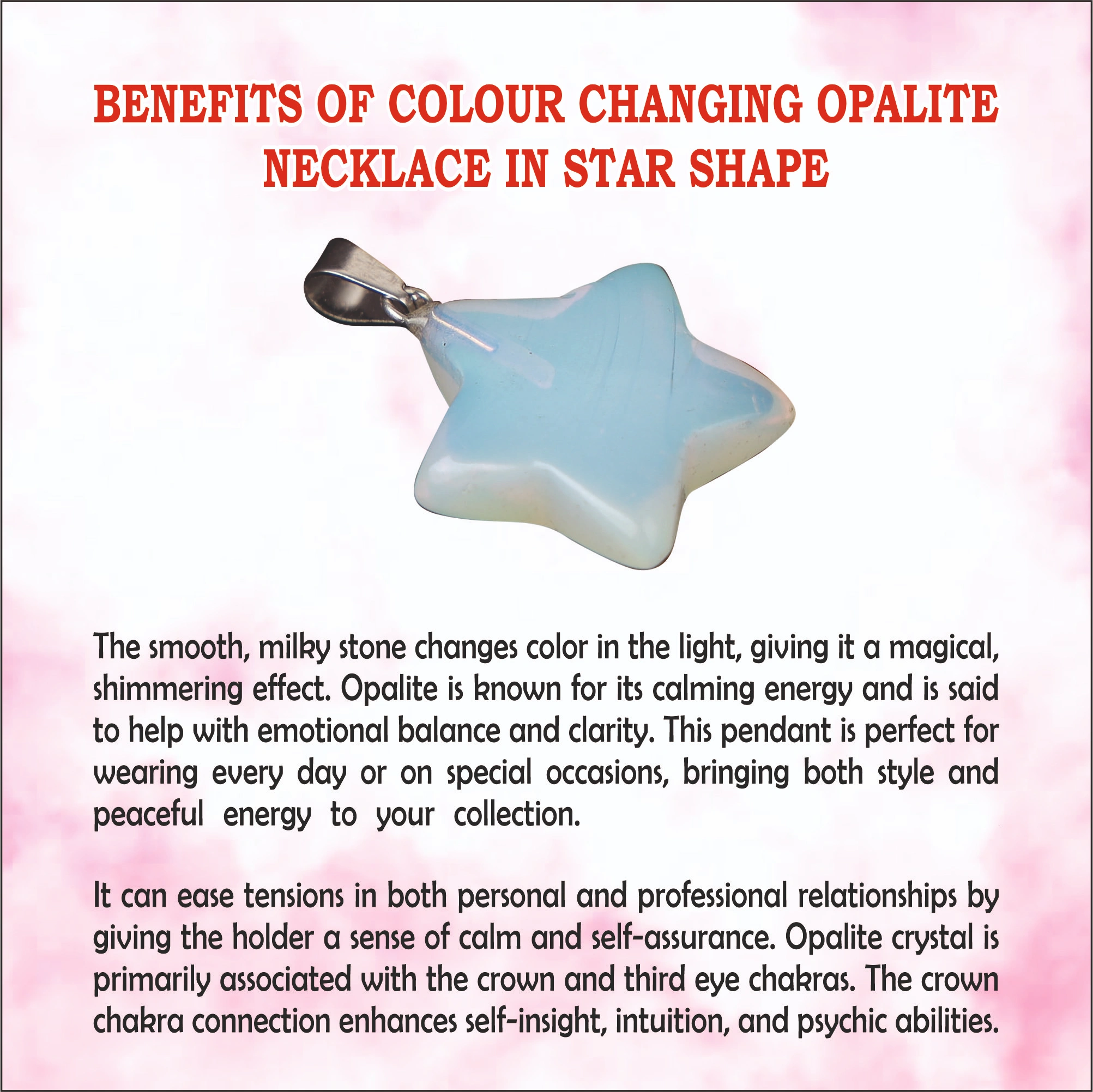 Opalite Star Pensdent Necklace