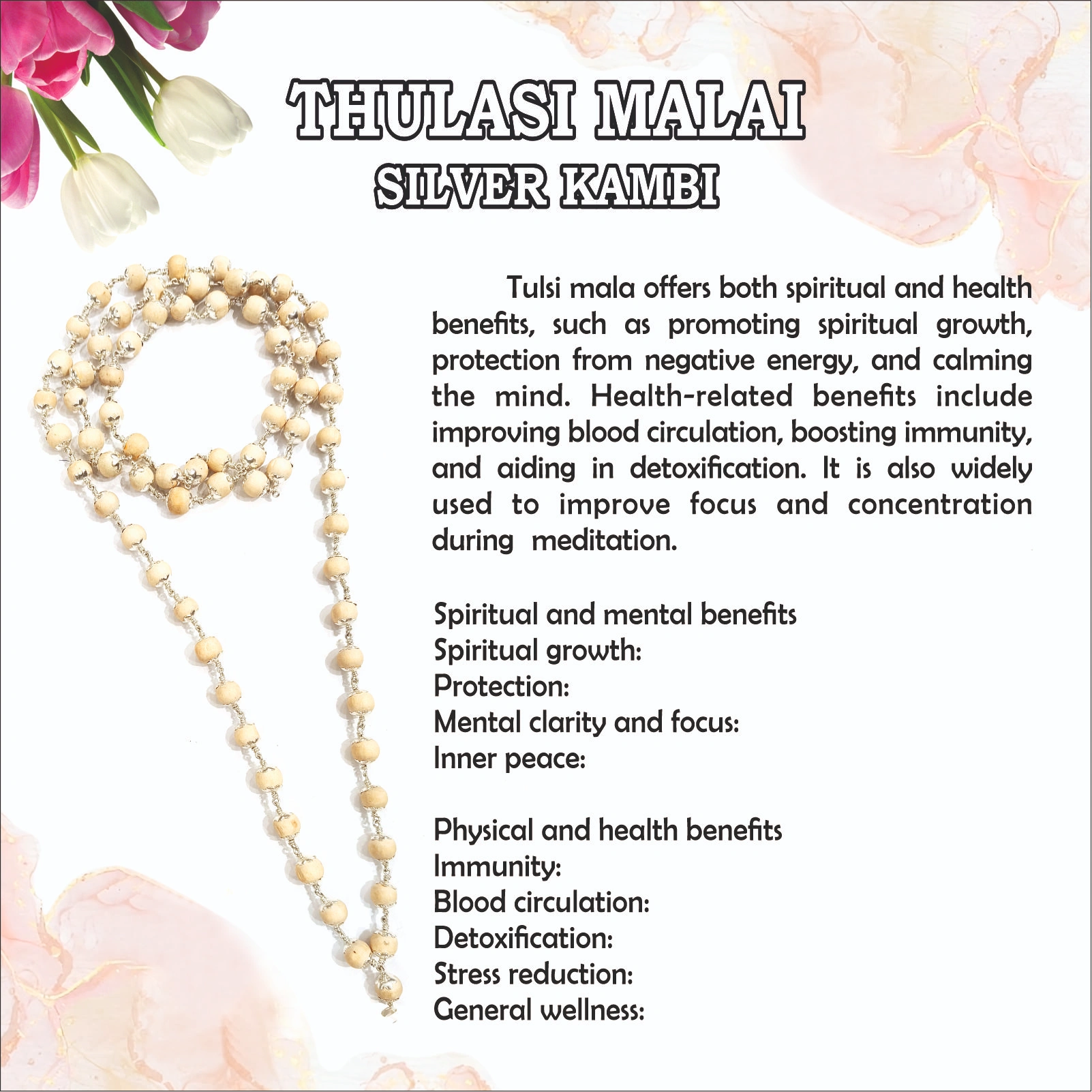 THULASI MALAI SILVER KAMBI