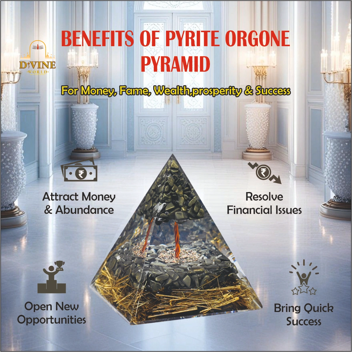 Pyrite Orgone Pyramid