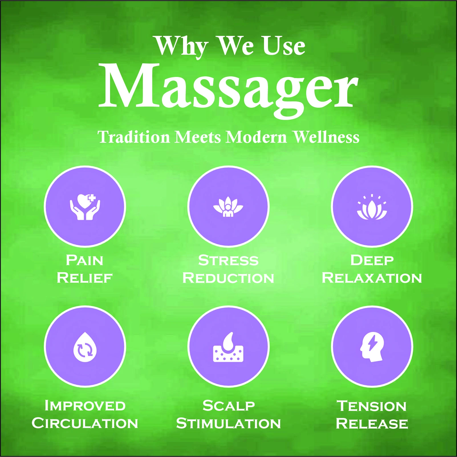 Amethyst Head Scalp Massage Tool