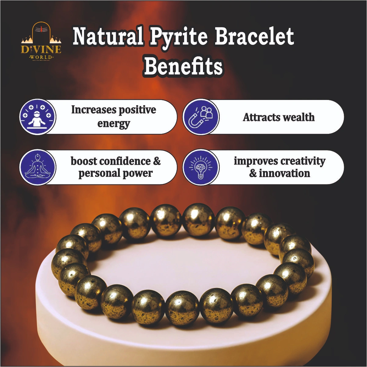 Natural Pyrite Bracelet