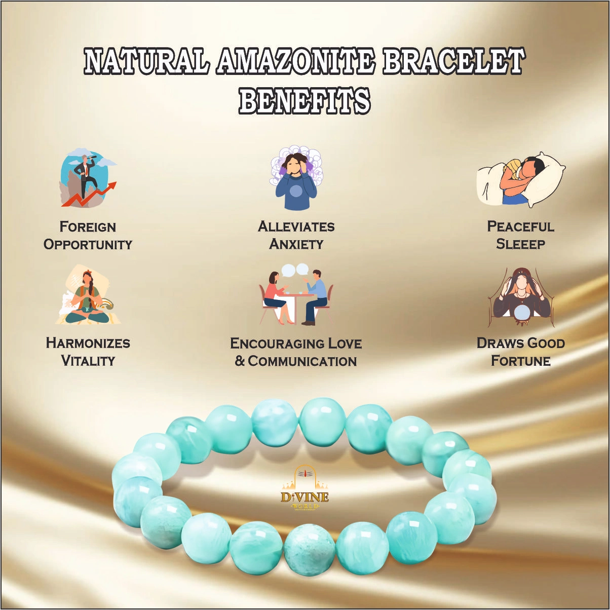 Natural Amazonite Bracelet