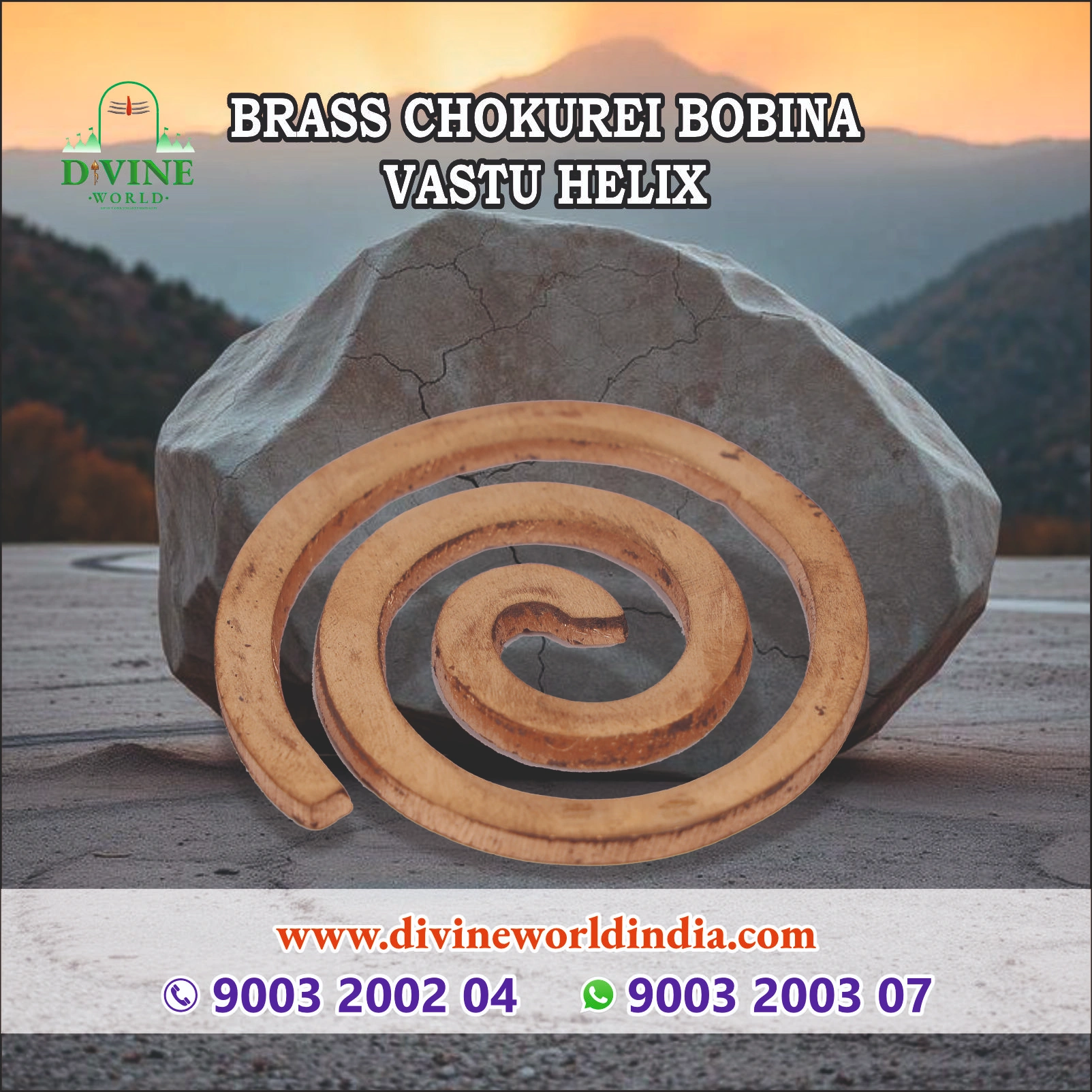 Brass Chokurei Bobina Vastu Helix