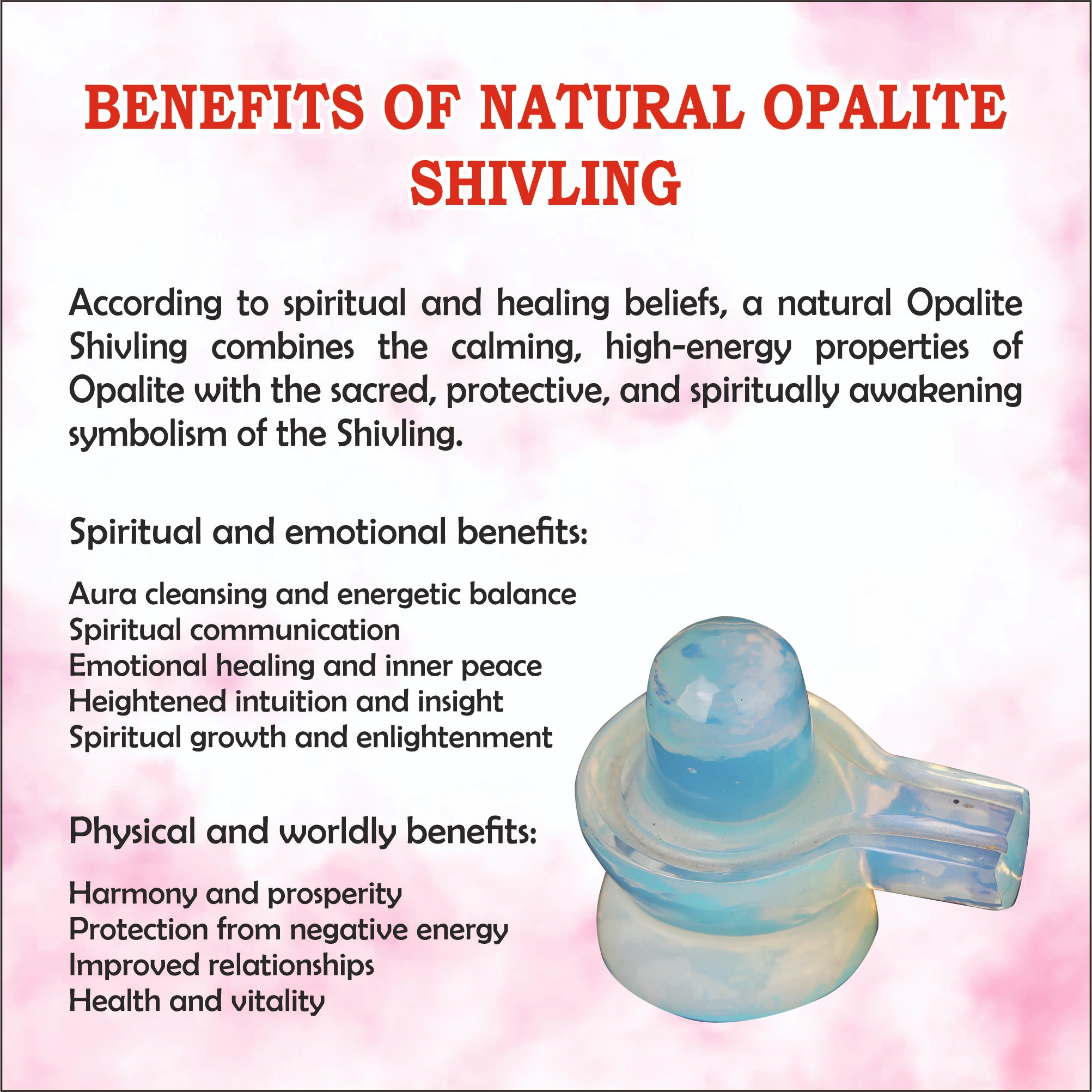 Opalite Shivlingam