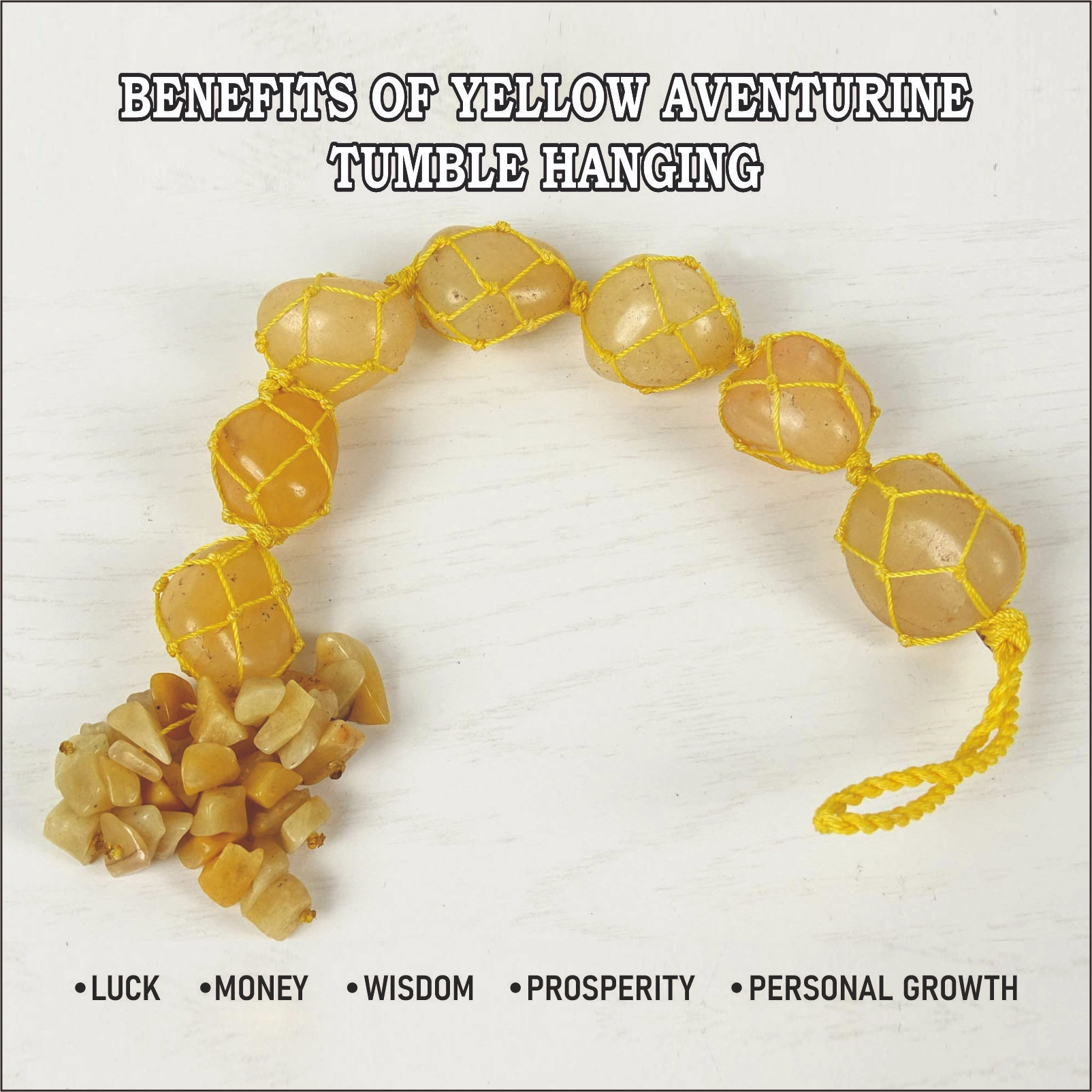 Yellow Aventurine Tumble Natural Crystal Vastu Reiki Healing Stones