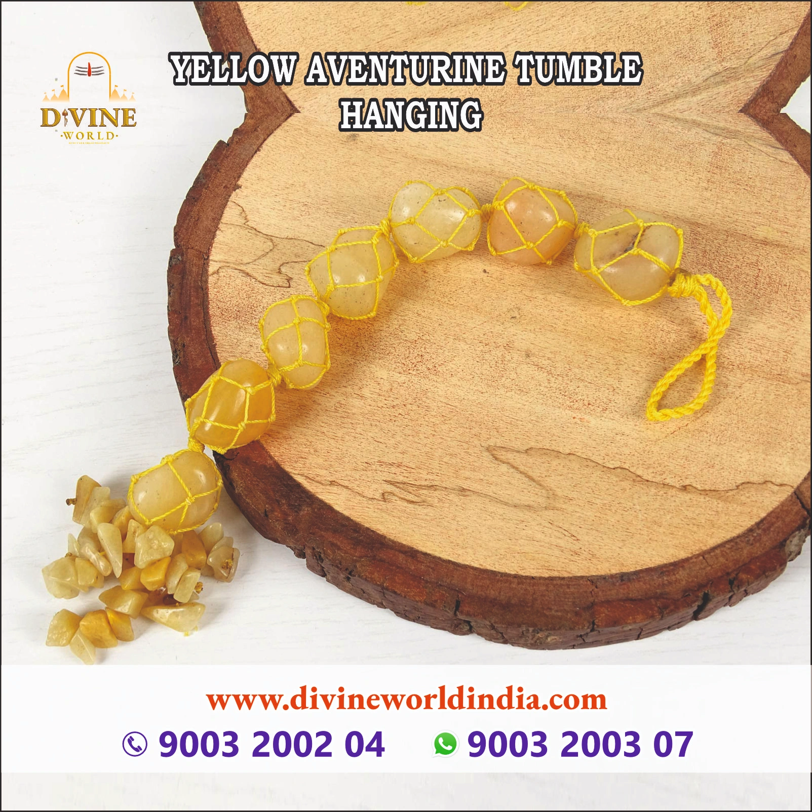 Yellow Aventurine Tumble Natural Crystal Vastu Reiki Healing Stones