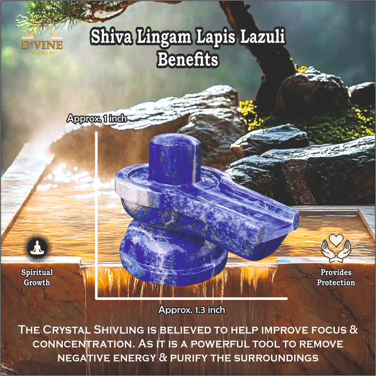 Shiva Lingam Lapis Lazuli