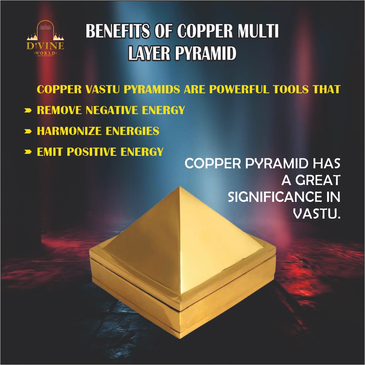 Copper Multi Layer Pyramid