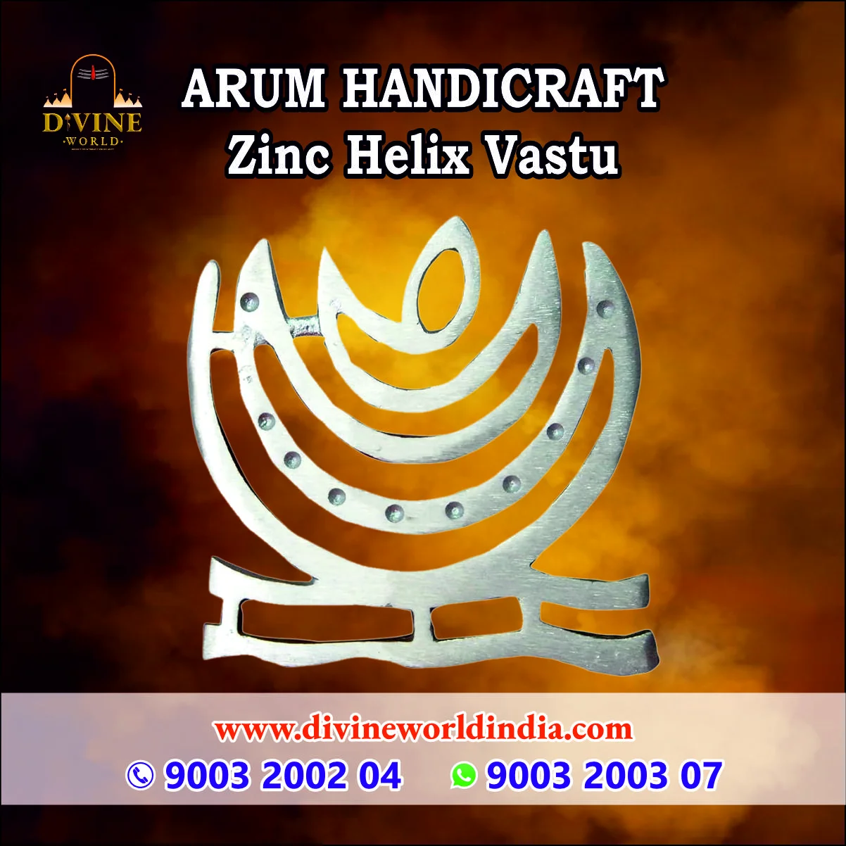 ARUM HANDICRAFT Zinc Helix Vastu