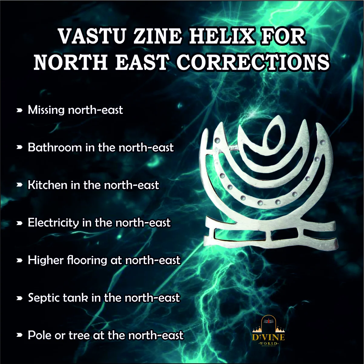 ARUM HANDICRAFT Zinc Helix Vastu