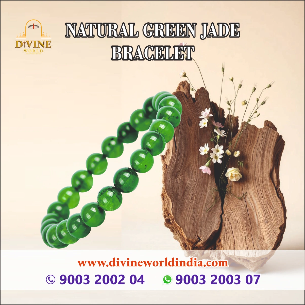 Natural Green Jade Bracelet