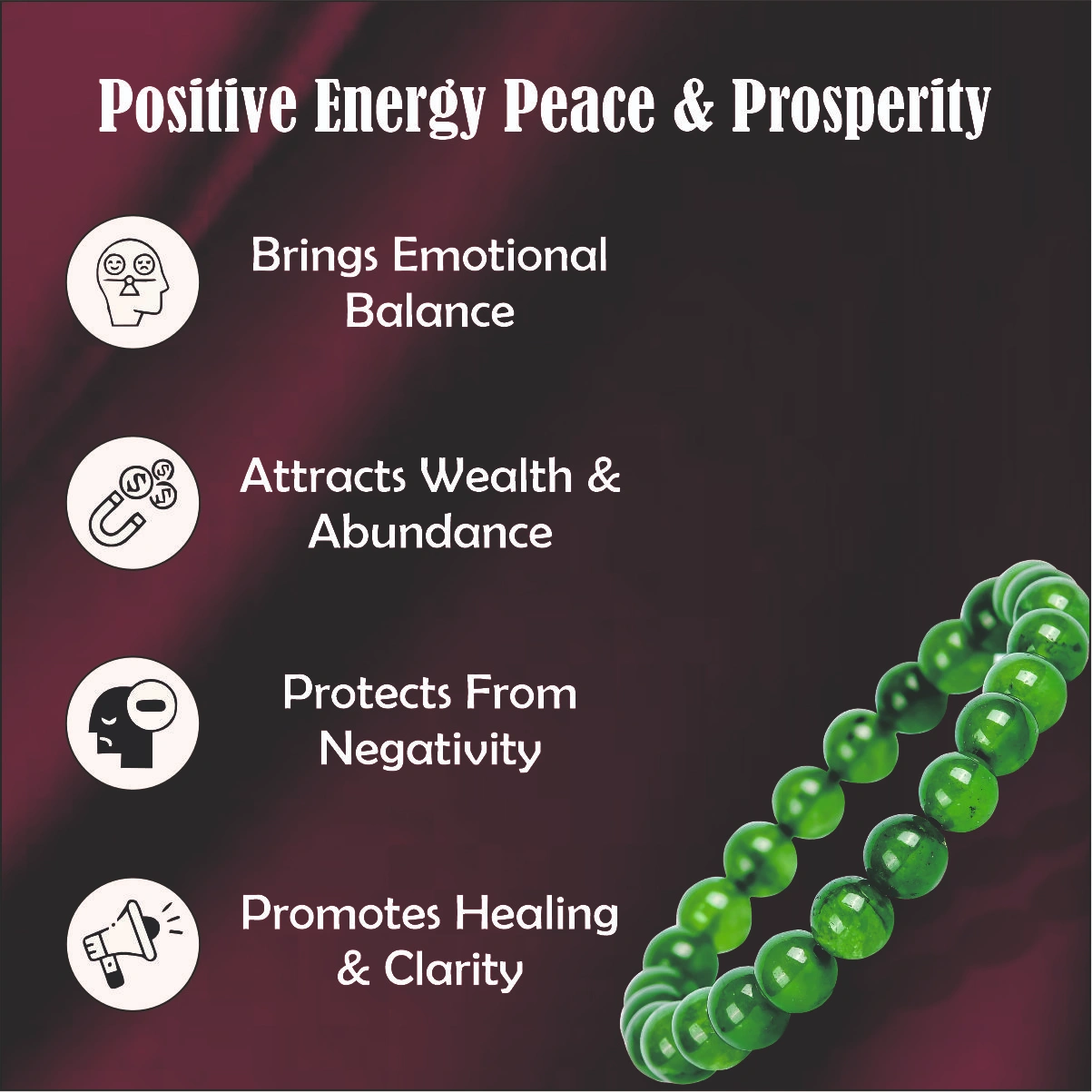 Natural Green Jade Bracelet