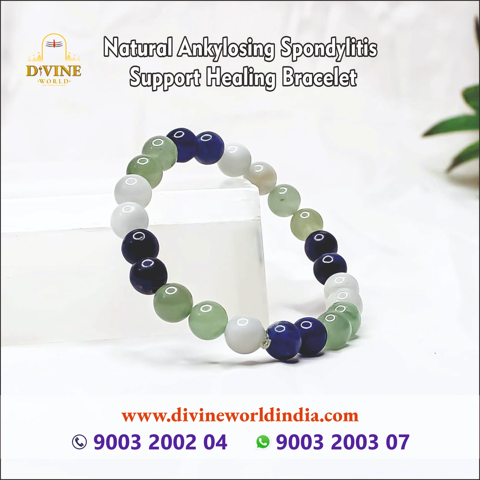 Natural Ankylosing Spondylitis  Support Healing Bracelet