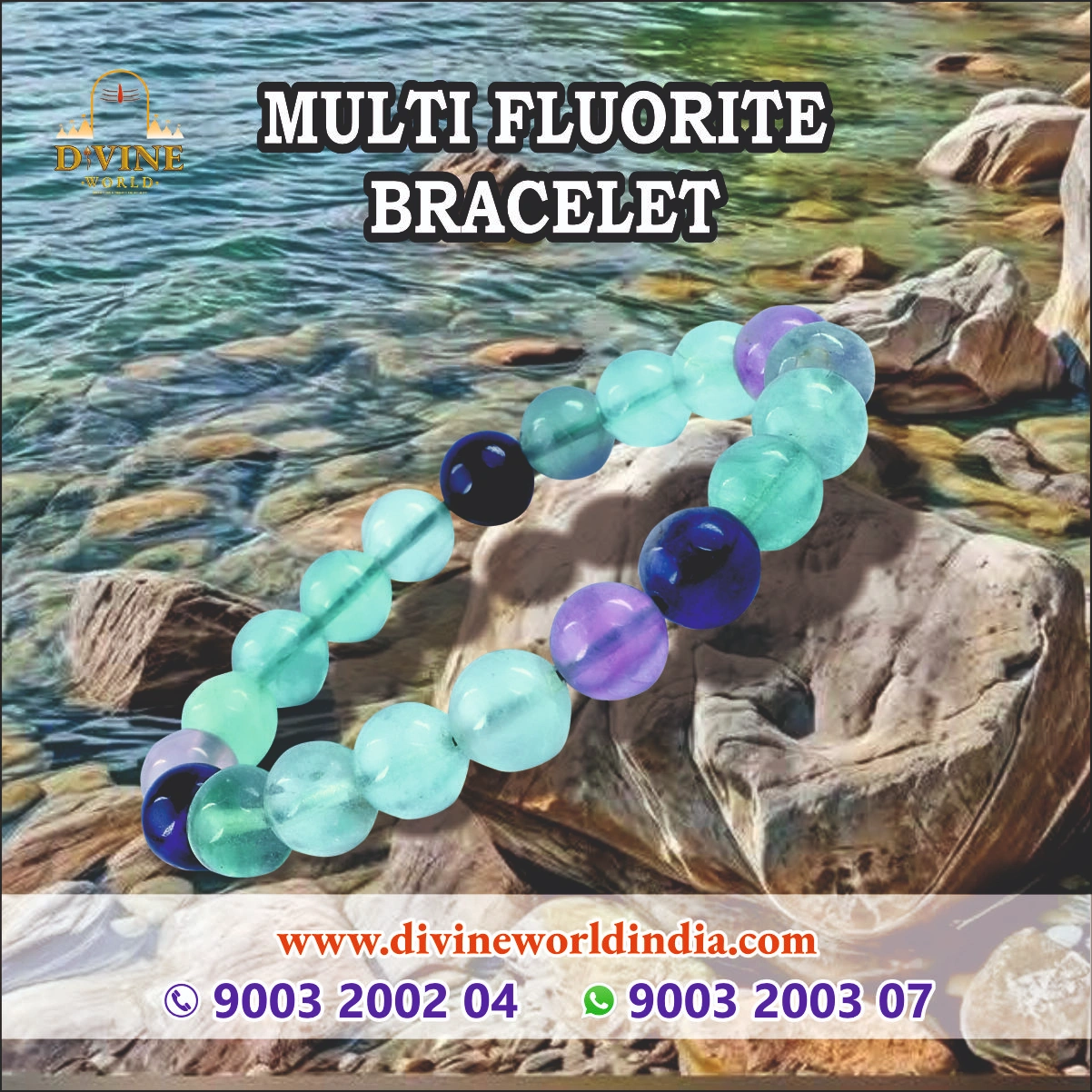 Multi Fluorite Bracelet