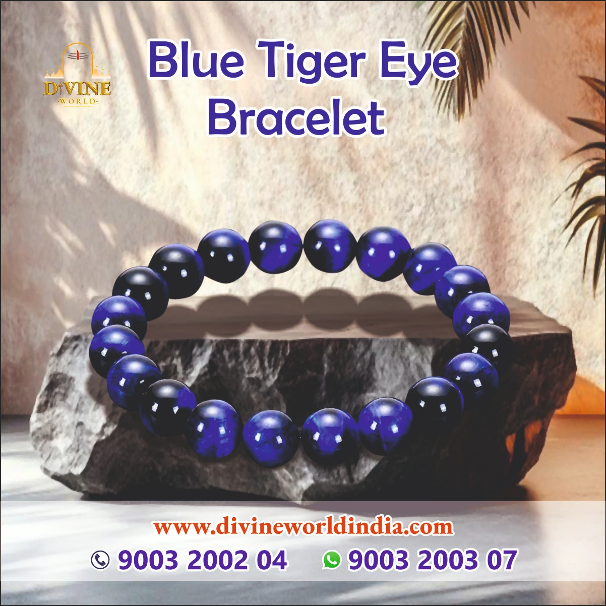 Blue Tiger Eye Bracelet