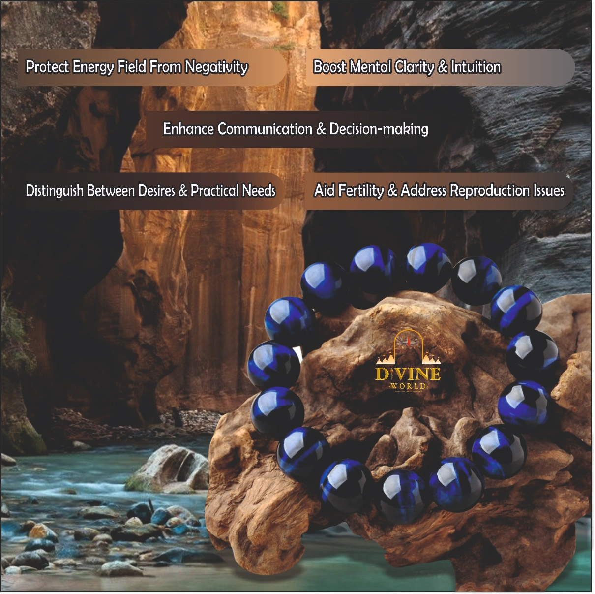 Blue Tiger Eye Bracelet