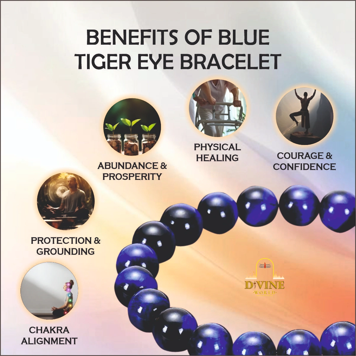 Blue Tiger Eye Bracelet